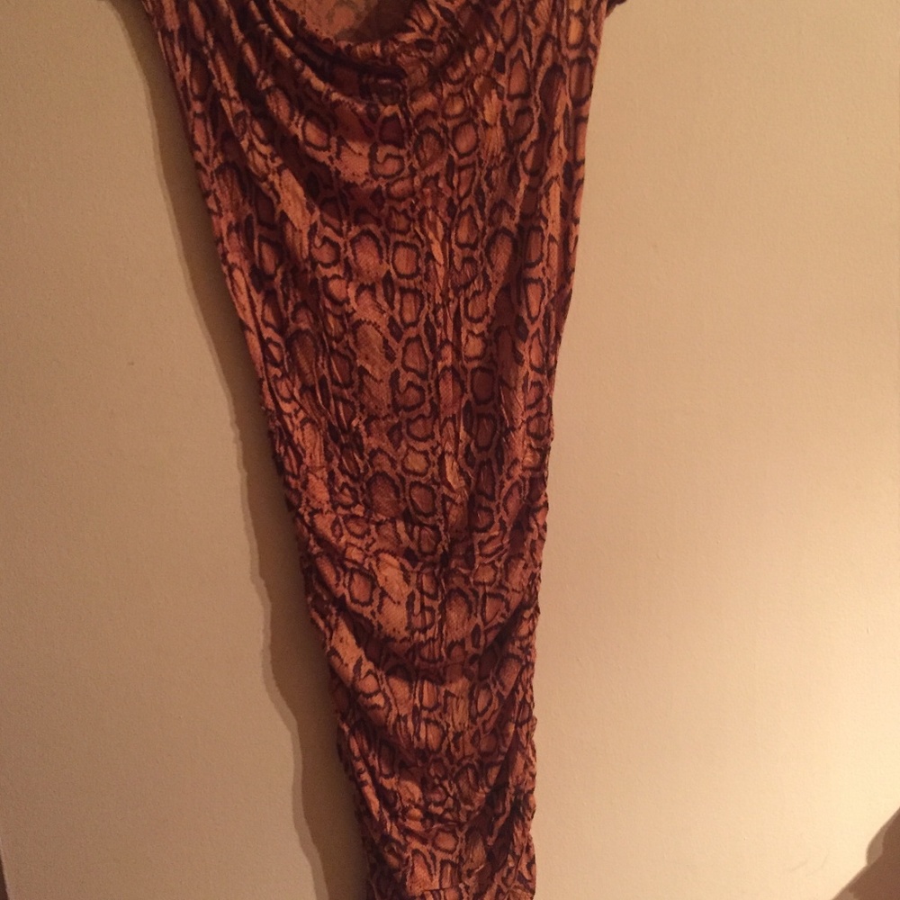 Designer Snake Print Dress